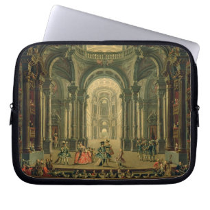 The Teatro Reale in Turin (oil on canvas) Laptop Sleeve