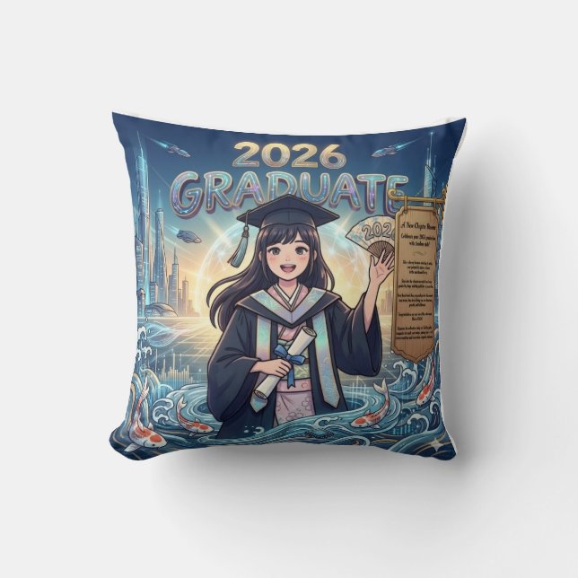 The "Tech-Savvy" Student (Focus on Innovation) Throw Pillow (Front)