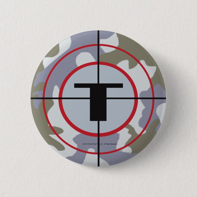 The Techno Tribe Logo Pinback Button (Front)