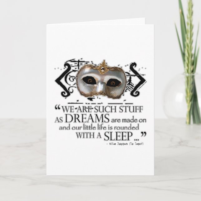 The Tempest Quote Card (Front)