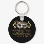 The Tempest Quote (Gold Version) Keychain