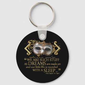 The Tempest Quote (Gold Version) Keychain