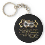 The Tempest Quote (Gold Version) Keychain