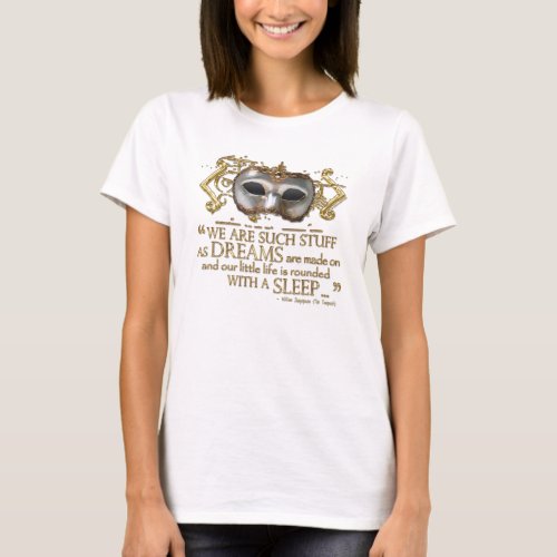 The Tempest Quote Gold Version T_Shirt
