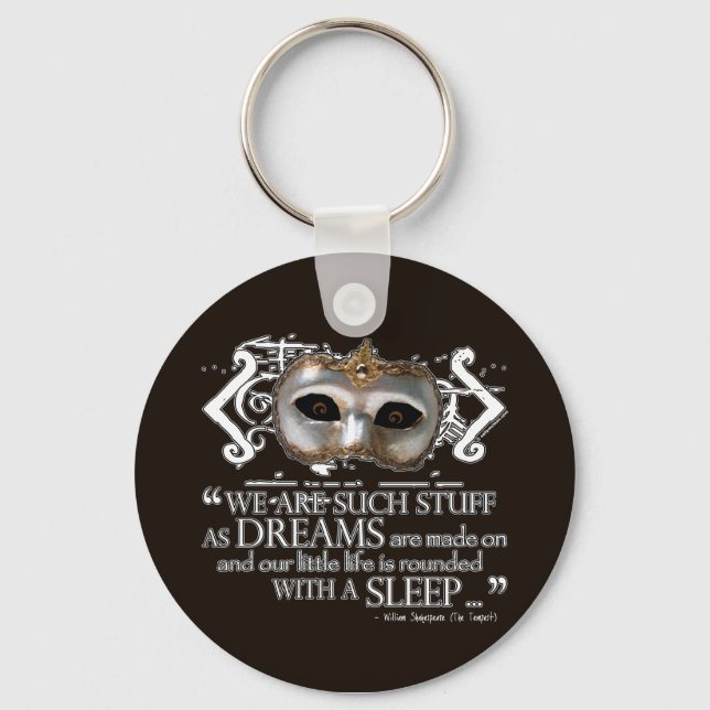 The Tempest Quote Keychain (Front)