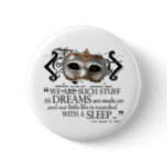 The Tempest Quote Pinback Button