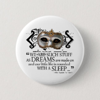 The Tempest Quote Pinback Button