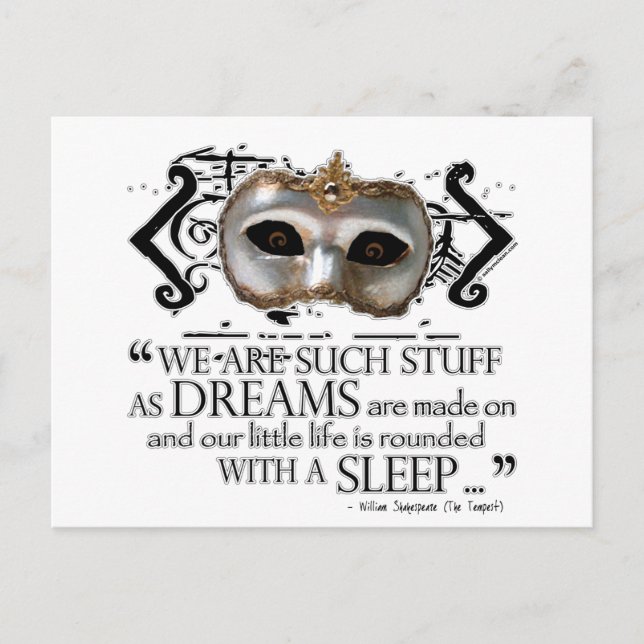 The Tempest Quote Postcard (Front)