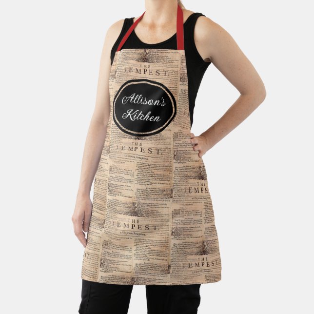 The Tempest Shakespeare Personalized Apron (Insitu)