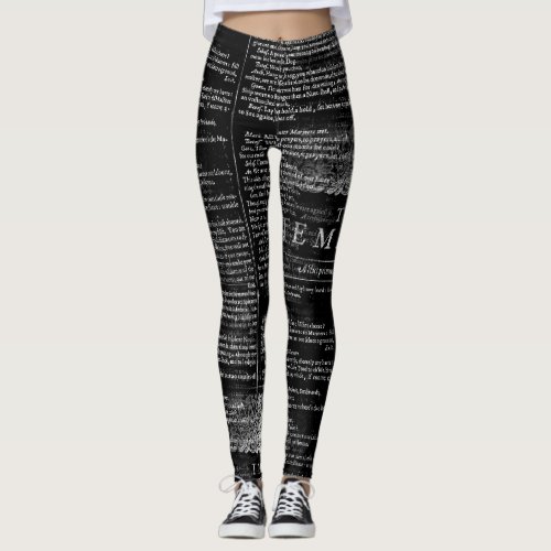 The Tempest Shakespeare Play Leggings