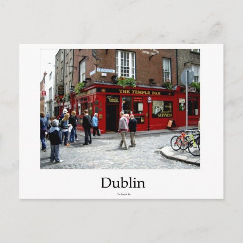 The Temple Bar Dublin Ireland Postcard