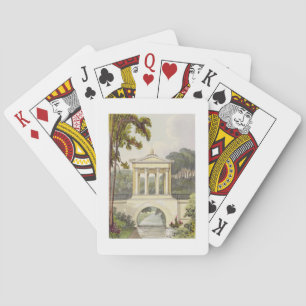 The Temple Bridge, from Ackermann's 'Repository of Poker Cards