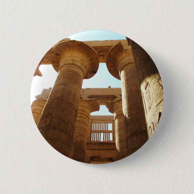The Temple Complex of Karnak in Thebes, Egypt Button (Front)