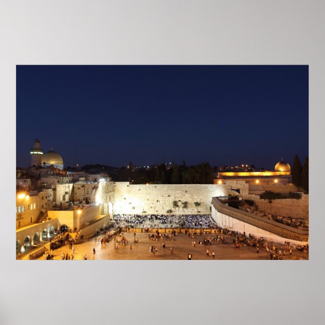 The Temple Mount in Jerusalem, Israel Poster (Front)
