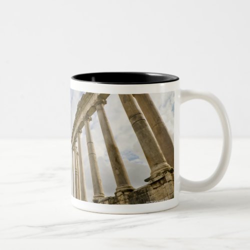 The temple of Saturn is the oldest in the Roman Two_Tone Coffee Mug