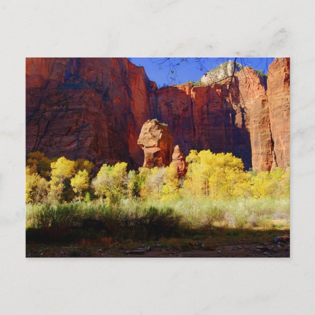 The Temple of Sinawava, Zion, Utah, Postcard (Front)