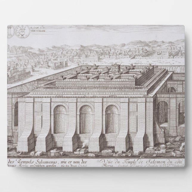 The Temple of Solomon, Jerusalem, from 'Entwurf ei Plaque (Front)