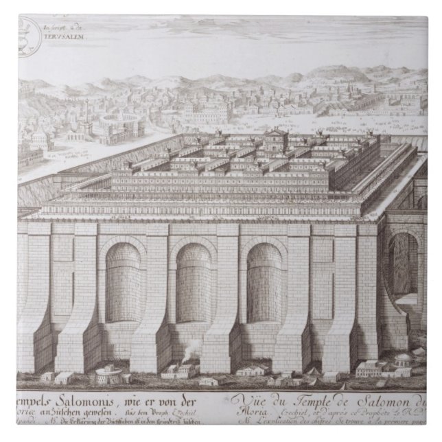 The Temple of Solomon, Jerusalem, from 'Entwurf ei Tile (Front)