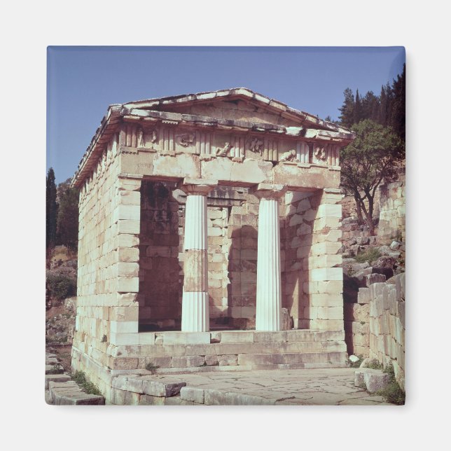 The Temple of the Treasures of the Athenians Magnet (Front)