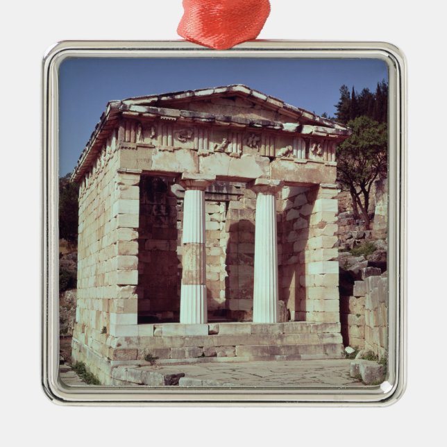 The Temple of the Treasures of the Athenians Metal Ornament (Front)
