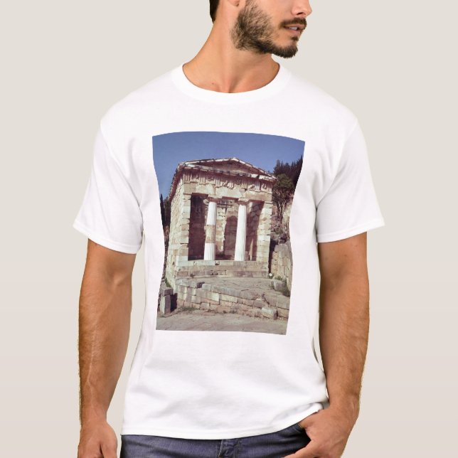 The Temple of the Treasures of the Athenians T-Shirt (Front)