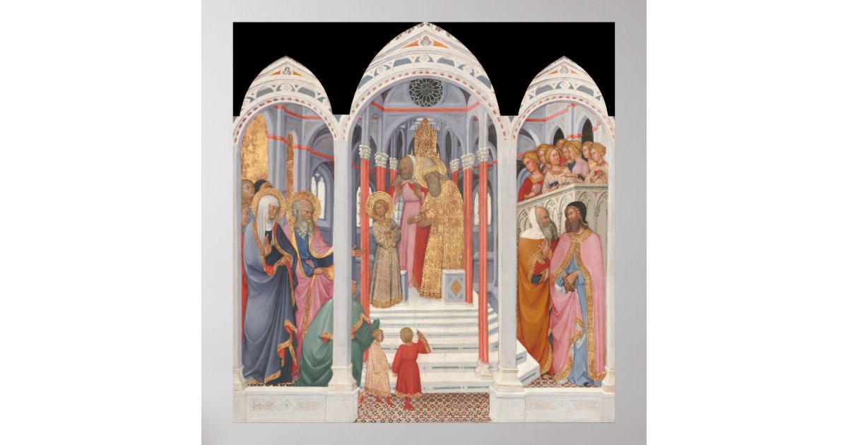 The Temple - Paolo di Giovanni Fei Fine Art Poster | Zazzle