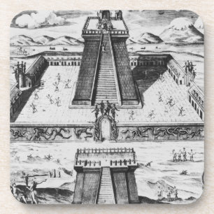 The Templo Mayor at Tenochtitlan Beverage Coaster