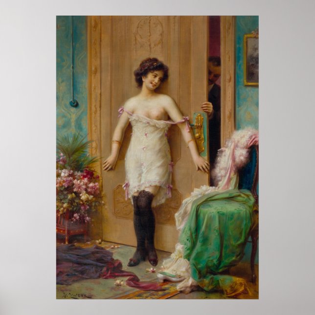 The Temptation by Hans Zatzka - poster (Front)