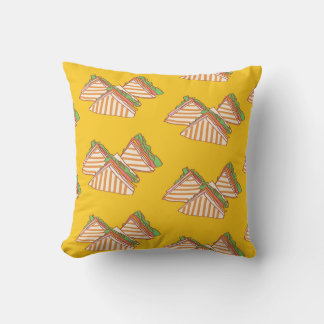 The temptation of a delicious slice throw pillow