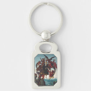 The Temptation of Saint Anthony by Michelangelo Keychain
