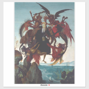 The Temptation of Saint Anthony by Michelangelo Sticker