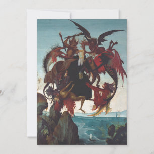 The Temptation of Saint Anthony by Michelangelo Thank You Card