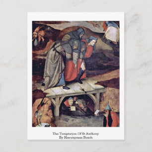 The Temptation Of St Anthony By Hieronymus Bosch Postcard