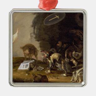 The Temptation of St. Anthony (panel) Metal Ornament