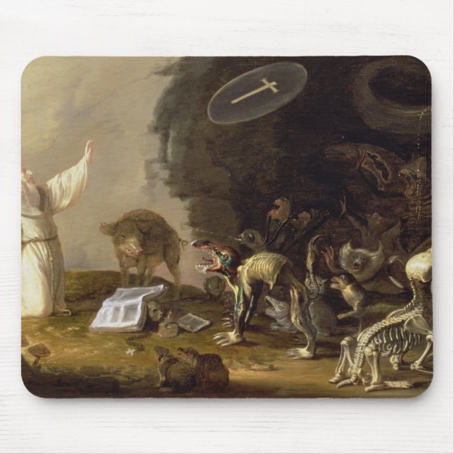 The Temptation of St. Anthony (panel) Mouse Pad (Front)