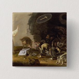 The Temptation of St. Anthony (panel) Pinback Button