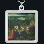 The Temptation of St. Anthony Silver Plated Necklace<br><div class="desc">The Temptation of St. Anthony | by J. Patenier | Art Location: Prado, Madrid, Spain | Netherlandish Artist | Image Collection Number: XIR61796</div>