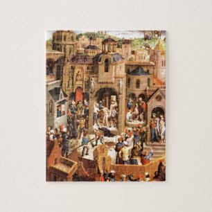 The temtation of Christ painting old masters Jigsaw Puzzle