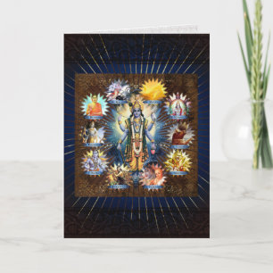 The Ten Avatars Of Vishnu - Card, Greeting, Note Holiday Card