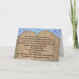 "The Ten Commandment" Greeting Card
