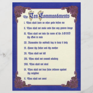 THE TEN COMMANDMENTS