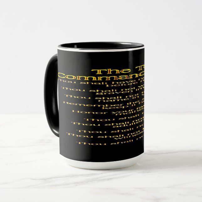The Ten Commandments 01 Mug (Front Left)