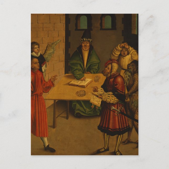 The Ten Commandments, 1516 Postcard (Front)