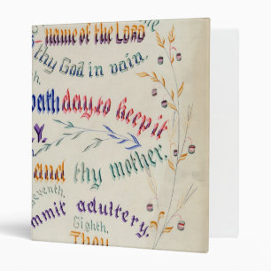 The Ten Commandments binder