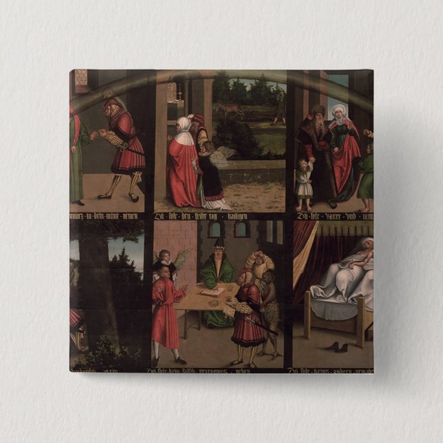 The Ten Commandments Button (Front)