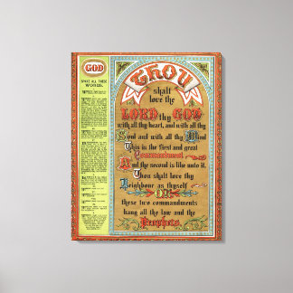 The Ten Commandments Canvas Print