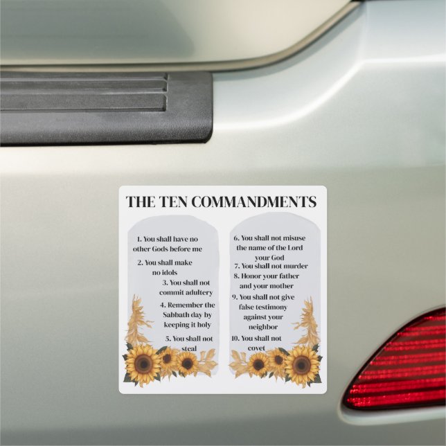 The Ten Commandments Car Magnet (In Situ)