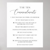 The Ten Commandments Poster