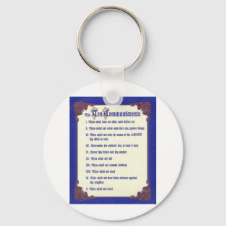 THE TEN COMMANDMENTS KEYCHAIN