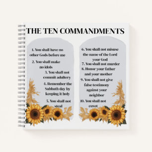 The Ten Commandments Notebook